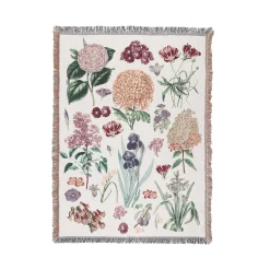 Knitted Flower Blanket