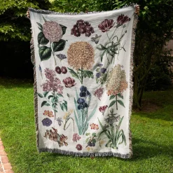 Knitted Flower Blanket