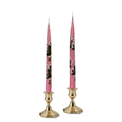 Lily of the Valley Painted Tapers (2)