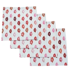 Lipstick Stain Dinner Napkins (4)