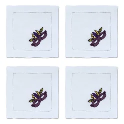 Mardi Gras Cocktail Napkins (4)