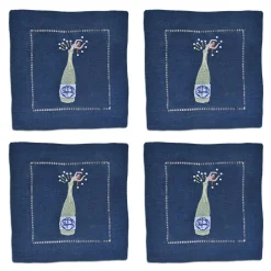 Midnight Champagne Girl Cocktail Napkins (4)