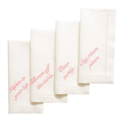 Miss Manners Dinner Napkins (4)