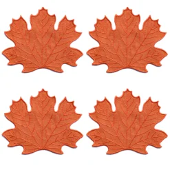 Orange Leaf Cocktail Napkins (4)