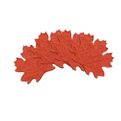 Orange Leaf Cocktail Napkins (4)