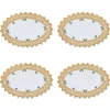 Oval Danica Cocktail Napkins (4)