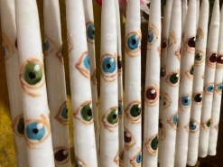 Painted Eyes Tapers (2)