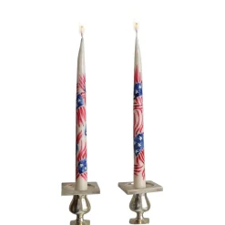 Painted Flag Tapers (2)