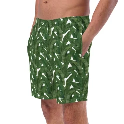 Palm Leaf Swim Trunks