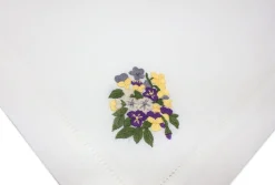 Pansy Dinner Napkins (4)