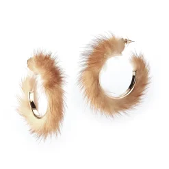 Pastel Fur Hoops