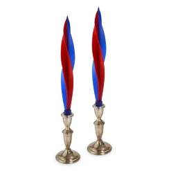 Patriotic Feather Candles (2)