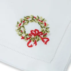 Pearl Wreath Dinner Napkins (4)