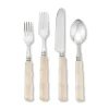 Pearly White "Bamboo" Flatware