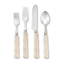 Pearly White "Bamboo" Flatware