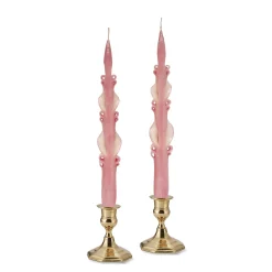 Pink Baroque Tapers (2)