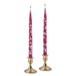 Pink Chinoiserie Tapers (2)