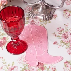 Pink Cowboy Boot Cocktail Napkins (4)
