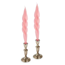 Pink Feather Candles (2)