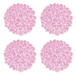 Pink Hydrangea Cocktail Napkins (4)