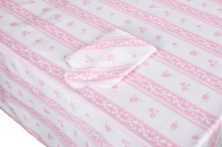 Pink Stripe Tablecloth