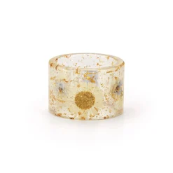 Pressed Flower Napkin Rings (4)