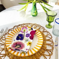 Pressed Flower Napkins (4)