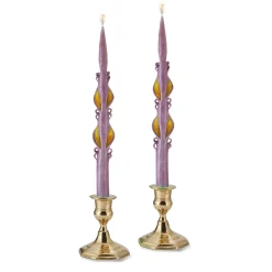 Purple Spring Baroque Tapers (2)