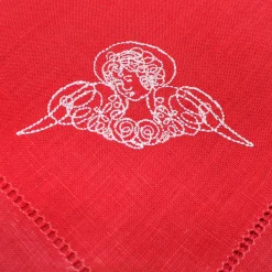 Red Angel Dinner Napkins (4)