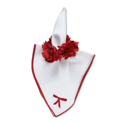 Red Bow Dinner Napkins (4)