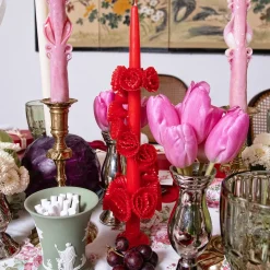 Red Flower Candle