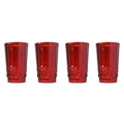 Red Highball Glasses (4)