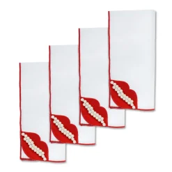 Red Lips Dinner Napkins (4)