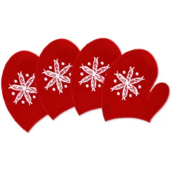Red Mitten Cocktail Napkins (4)