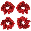 Red Petal Napkin Rings (4)