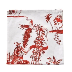 Red Toile Napkins (4)