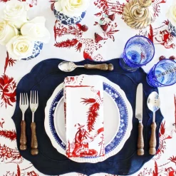 Red Toile Napkins (4)