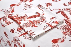 Red Toile Tablecloth