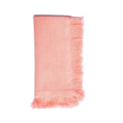 Salmon Fringe Dinner Napkins