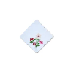 Scalloped Flower Cocktail Napkins (4)