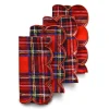 Scalloped Tartan Napkins (4)