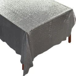 Silver Sequin Tablecloth