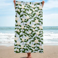 Something Blue Hydrangea Towel