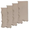 Squiggly Beige Dinner Napkins (4)