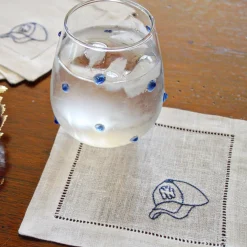 Stemless Blue Dot Glasses (4)