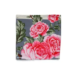 Striped Chintz Cocktail Napkins (4)