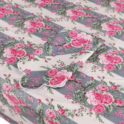Striped Chintz Tablecloth