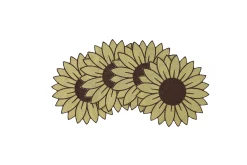 Sunflower Cocktail Napkins (4)
