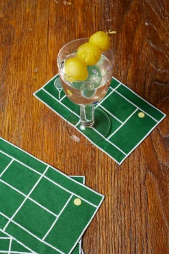 Tennis Court Cocktail Napkins (4)