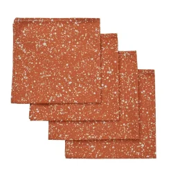 Terra Cotta Splatter Napkins (4)